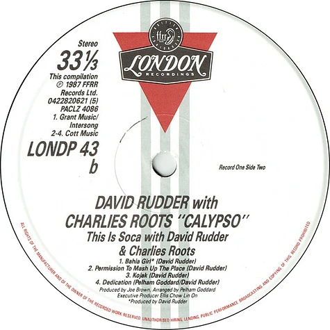 Various / David Rudder & Charlies Roots - This Is Soca