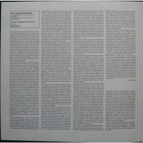 Felix Mendelssohn-Bartholdy, Hungarian State Orchestra, Ivan Fischer - Symphony No.4 <<Italian>>, Symphony No.5 <<Reformation>>