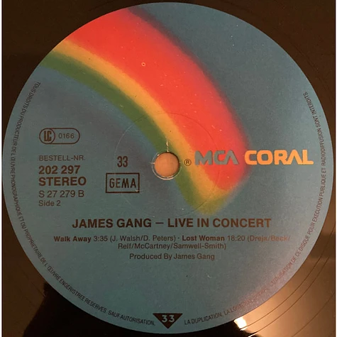 James Gang - Live In Concert