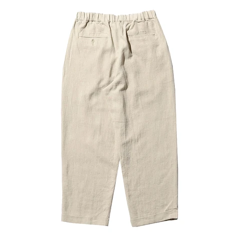 Beams Plus - 2 Pleats Relax Trousers Linen Cotton