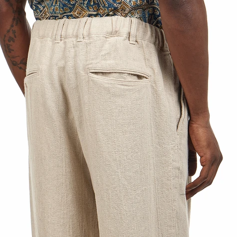 Beams Plus - 2 Pleats Relax Trousers Linen Cotton