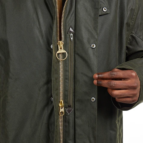 Barbour - Border Wax Jacket (Archive Olive) | HHV