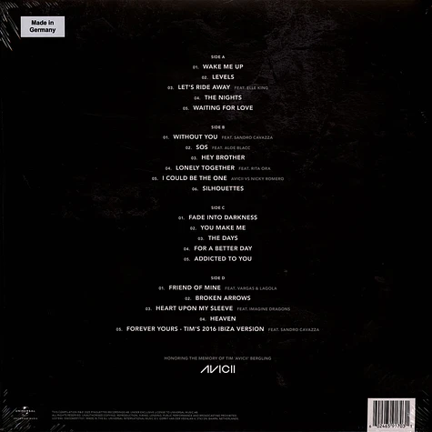 AVICII - Avicii Forever Limited First Edition