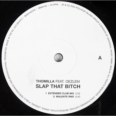 Thomilla Feat. Oezlem - Slap That Bitch