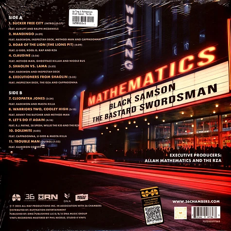 Wu-Tang X Mathematics - Black Samson, The Bastard Swordsman: Wu-Tang, Saga Continues Black Vinyl Edition
