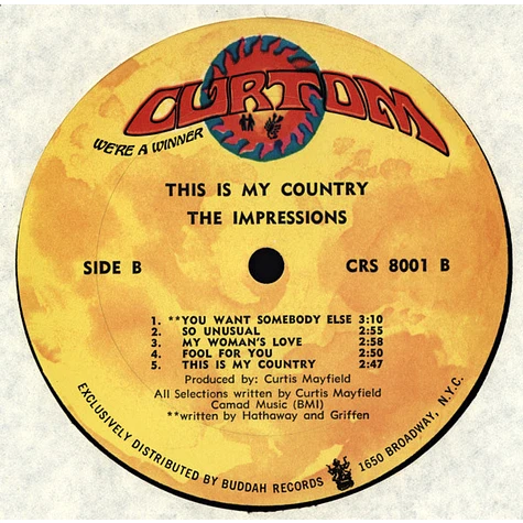 The Impressions - This Is My Country