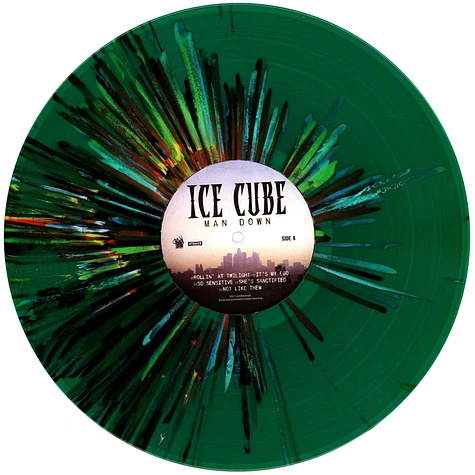 Ice Cube - Man Down HHV Exclusive Limited Deluxe Green / Black Splatter Vinyl Edition