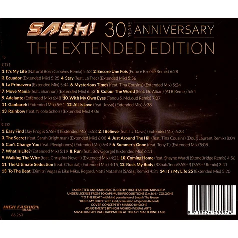 Sash! - 30th Anniversary - The Extended Edition