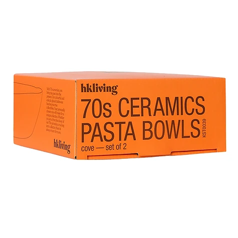 HKLIVING - 70s Ceramics: Pasta Bowls (Set of 2)