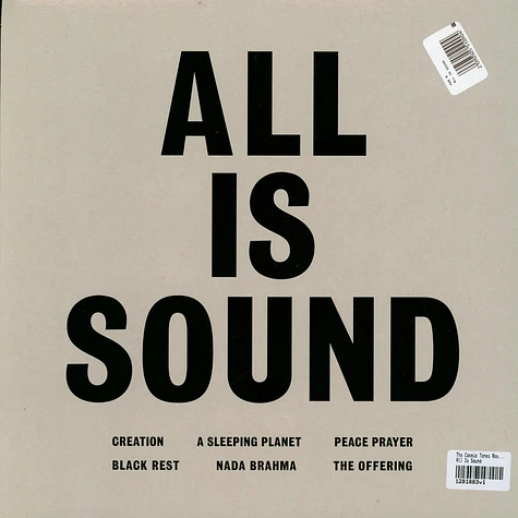 The Cosmic Tones Research Trio - All Is Sound - Vinyl LP - 2024
