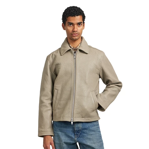 Sunflower - Short Leather Jacket (Taupe) | HHV