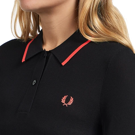 Fred Perry - Rib Knitted Shirt (Black) | HHV