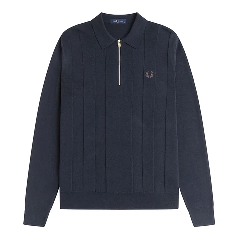 Fred Perry - Tonal Stripe Knitted Polo Shirt