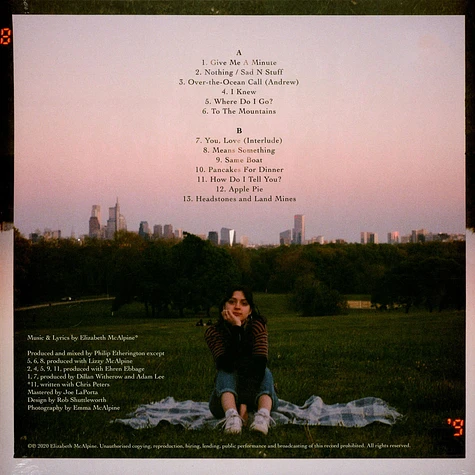 Lizzy McAlpine pink vinyl レコード McAlpine, Lizzy: Give Me A Minute (pink vinyl) [MANY HATS