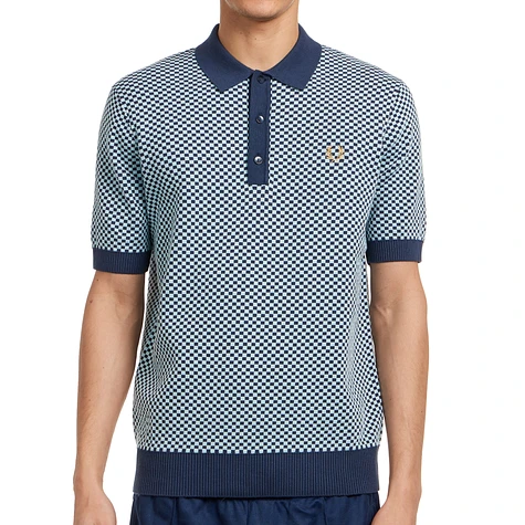 Fred Perry - Chequerboard Knitted Shirt