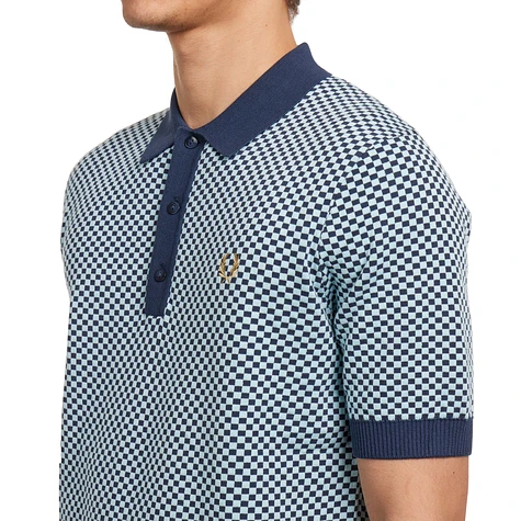 Fred Perry - Chequerboard Knitted Shirt