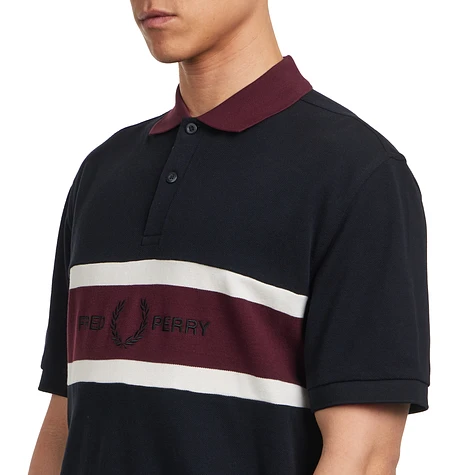 Fred Perry - Embroidered Panel Polo Shirt