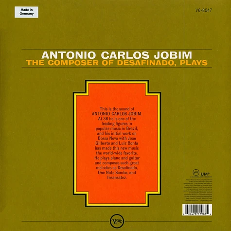 Antonio Carlos Jobim - The Composer Of Desafinado Plays - Verve Vault