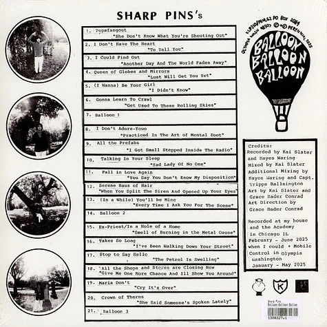 Sharp Pins - Balloon Balloon Ballon - Vinyl LP - 2025 - US