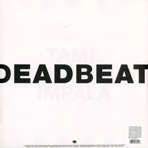 Tame Impala - Deadbeat Indie Exclusive Coke Bottle Clear Vinyl Edition