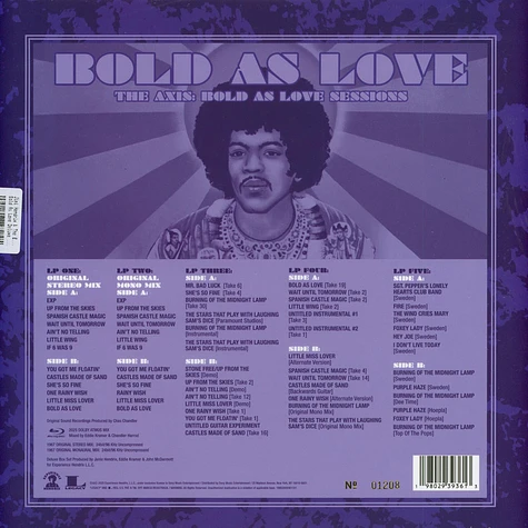 Jimi Hendrix & The Experience - Bold As Love Deluxe Edition with Blu Ray Disc