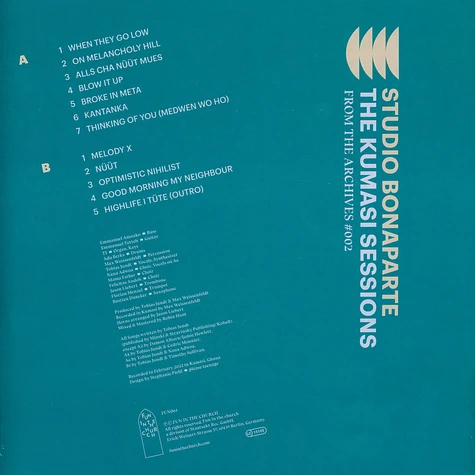 Studio Bonaparte - From The Archives #002 -The Kumasi Sessions HHV Exclusive Blue Vinyl Edition