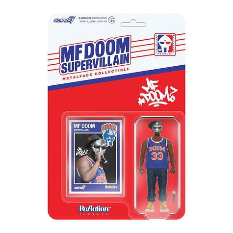 MF DOOM - New York Jersey - ReAction Figure + Trading Card | HHV