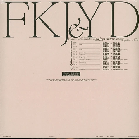 レコード [レコード] FKJ yussef dayes live LP