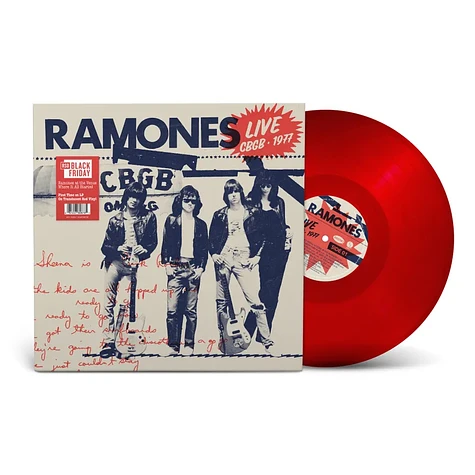 Ramones - Live At Cbgb, 1977 Black Friday Record Store Day 2025 Red Vinyl Edition