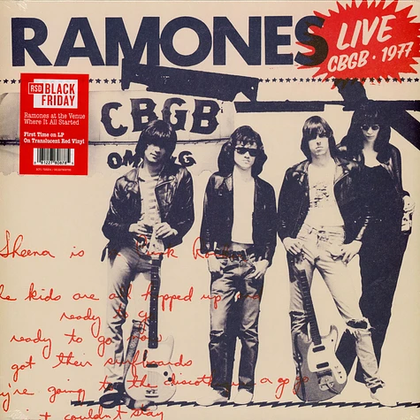 Ramones - Live At Cbgb, 1977 Black Friday Record Store Day 2025 Red Vinyl Edition
