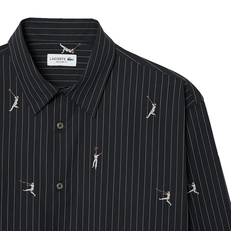 Lacoste - Embroidered Jacquard Cotton Shirt