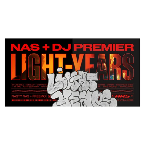 Nas + DJ Premier - Light-Years Indie Exclusive Red Vinyl Edition