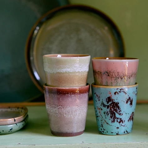 HKLIVING - 70s Ceramics: Ristretto Mugs (Set of 4)