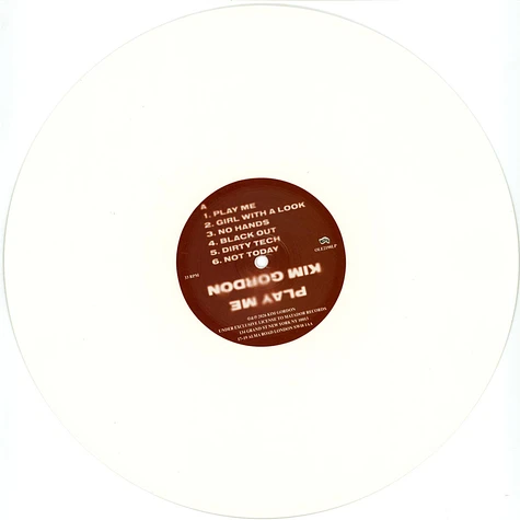Kim Gordon - Play Me White Vinyl Edition