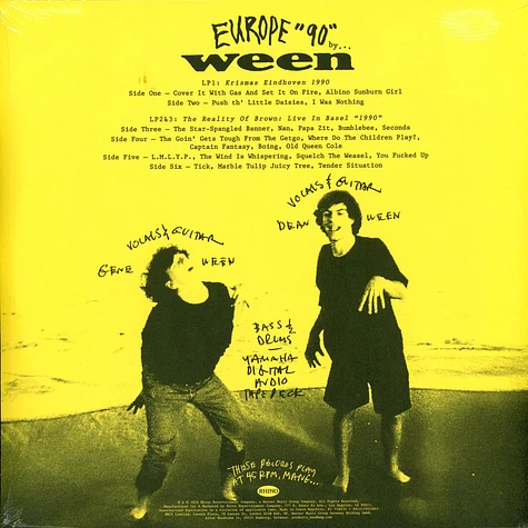 Ween Europe 90 Record Store Day 2026 Edition Vinyl 3LP 2026 ween-europe-90-record-store-day-2026-edition-vinyl-3lp-2026