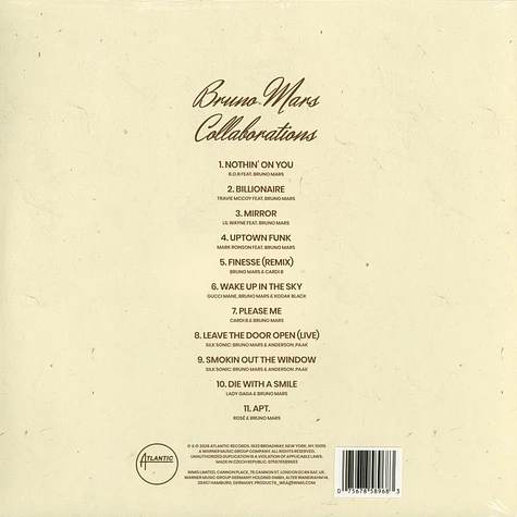 Bruno Mars - Collaborations Record Store Day 2026 Edition - Vinyl