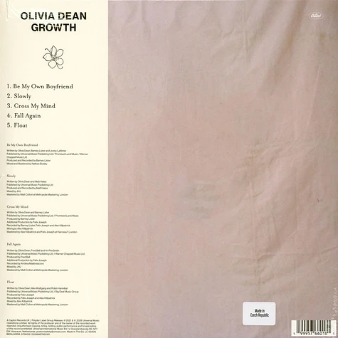 Olivia Dean - Growth EP Peppermint Pink Marbled Vinyl Edition