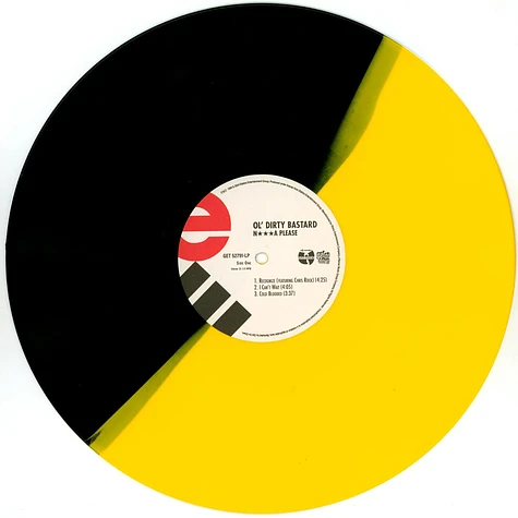 Ol' Dirty Bastard - N**** Please Canary Yellow White / Black Split Vinyl Edition
