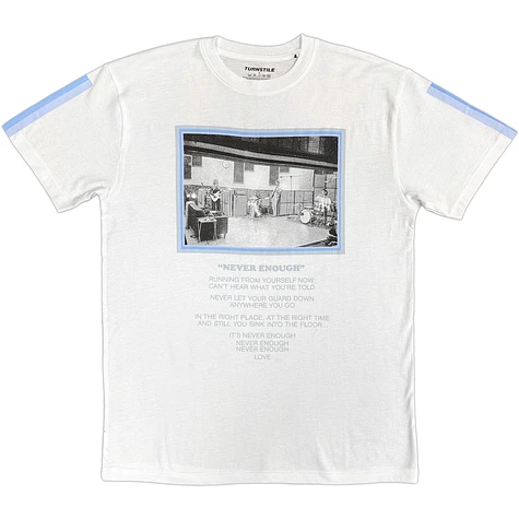 Turnstile - Never Enough Studio T-Shirt (Back Print) (White) | HHV