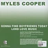 Myles Cooper - Gonna Find Boyfriends Today