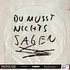 Wolfgang Voigt - Du Musst Nichts Sagen