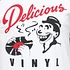 Delicious Vinyl - Logo Baseball Raglan Longsleeve Tee