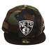 New Era - Brooklyn Nets NBA Camo Team Visor 59Fifty Cap