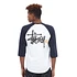 Stüssy - Basic Logo Raglan Longsleeve