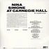 Nina Simone - Live At Carnegie Hall 180g Vinyl Edition