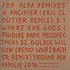 Freund Der Familie - Alfa Remixes #3