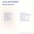 Carl Matthews - Mirage-Tape Recordings