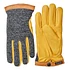 Deerskin Wool Tricot Glove (Charcoal / Natural Yellow)