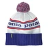 Powder Town Beanie (Park Stripe / Viking Blue)