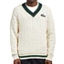 Lacoste - V-Neck Cable Knit Sweater